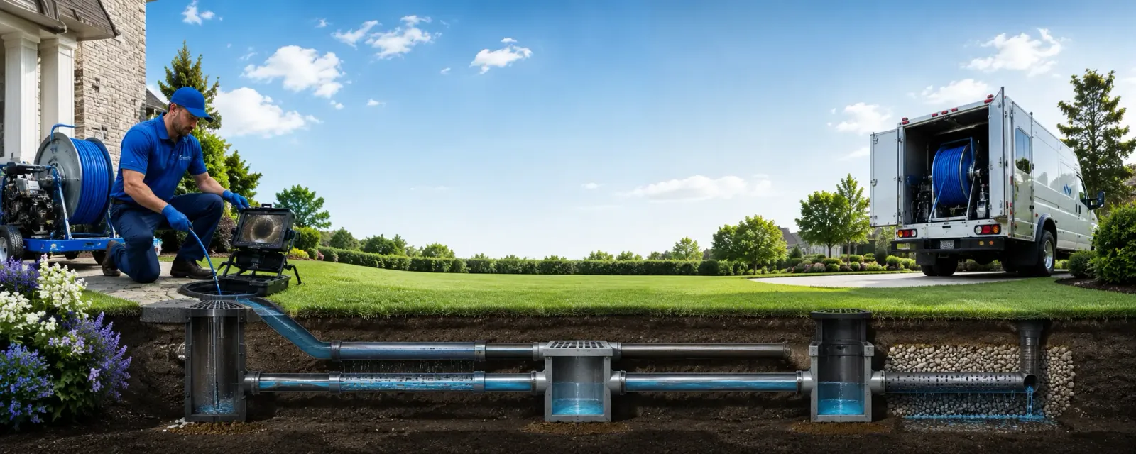 Outdoor drain cleaning information for Drewryville, VA